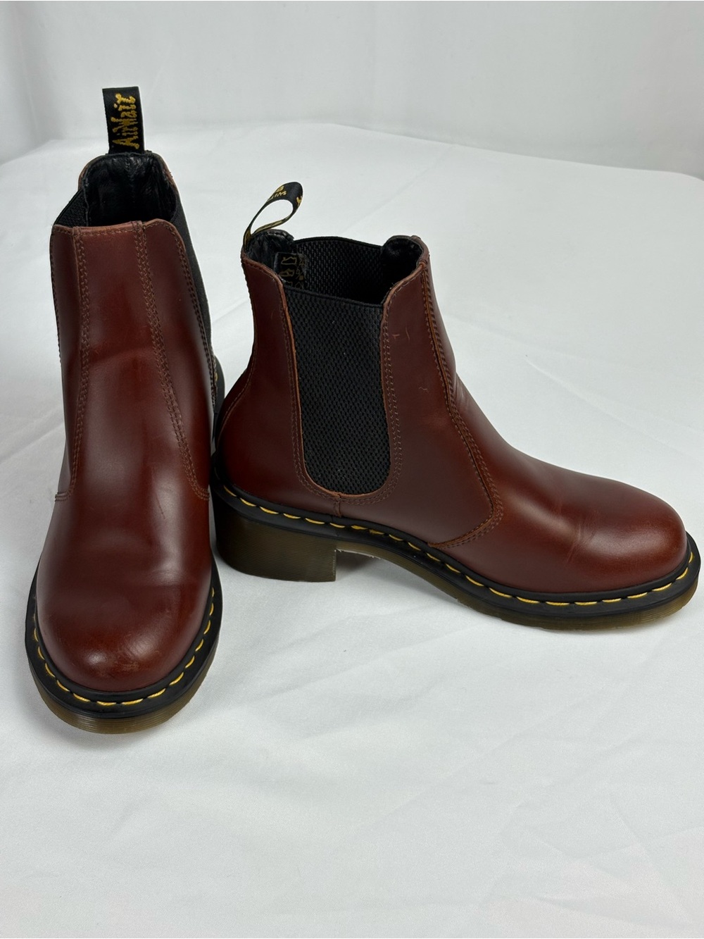 Dr. Martens Women's Chelsea Boots in Cherry Brown